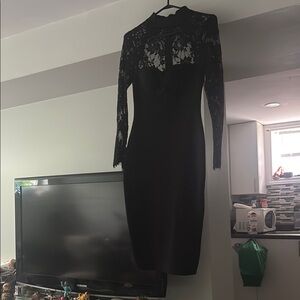 Elegant Black Lace Dress